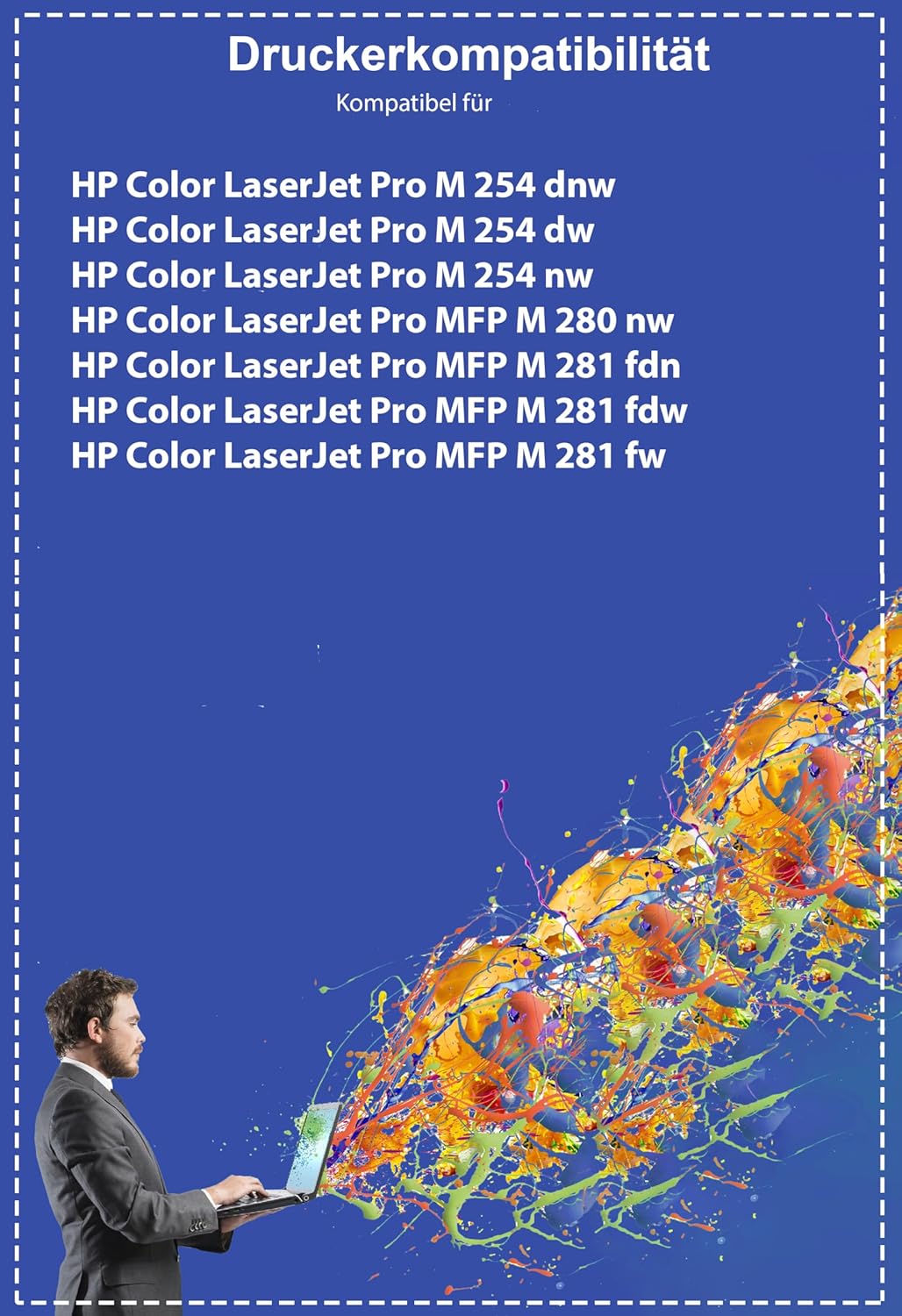 Thumbnail 1 de Tito-Express EcoSerie 203A/203X XL CMYK — Toner compatibile HP Color LaserJet Pro M254/M281