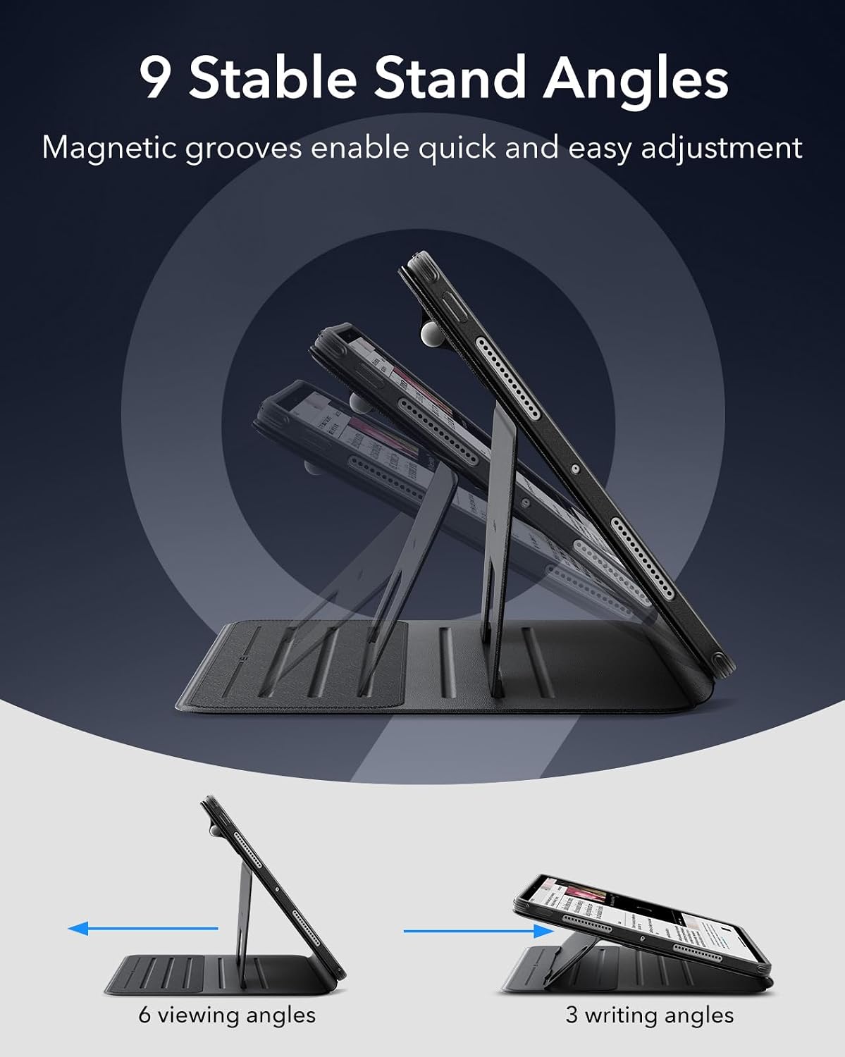 Thumbnail 6 de ESR Hülle für iPad Pro 13" M5/M4 (2025/2024) – Drehbar, magnetische Abdeckung, 9 Standwinkel