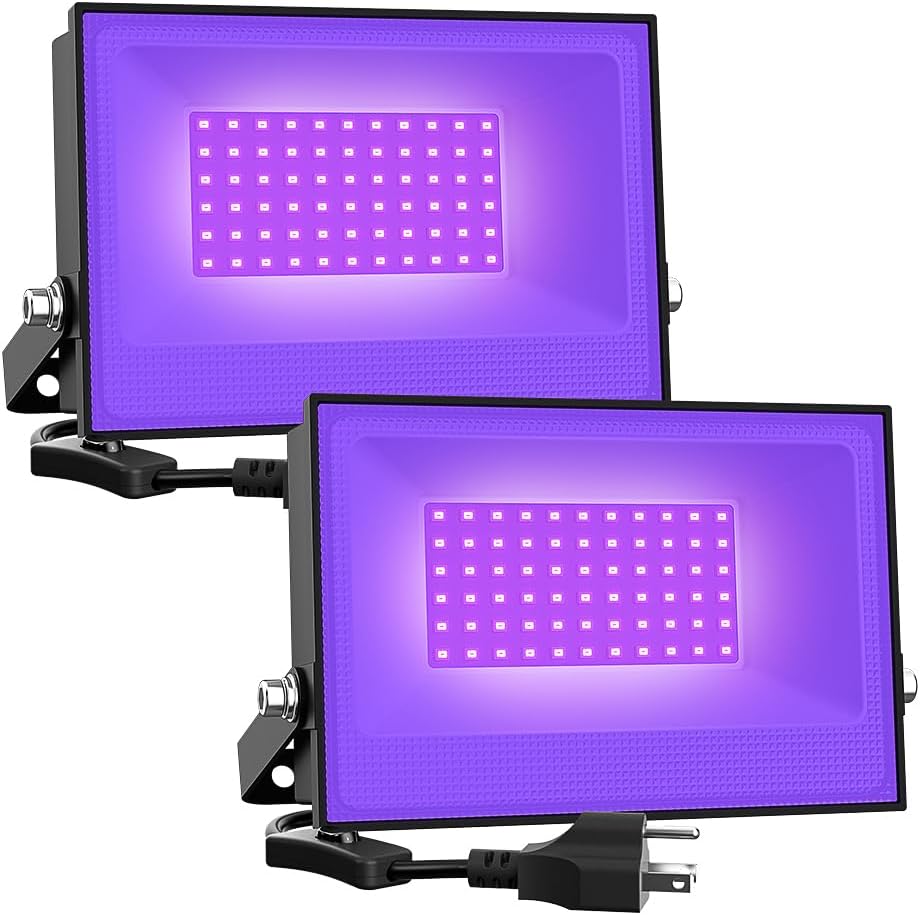 Detalle de Onforu LED black light 2-pack