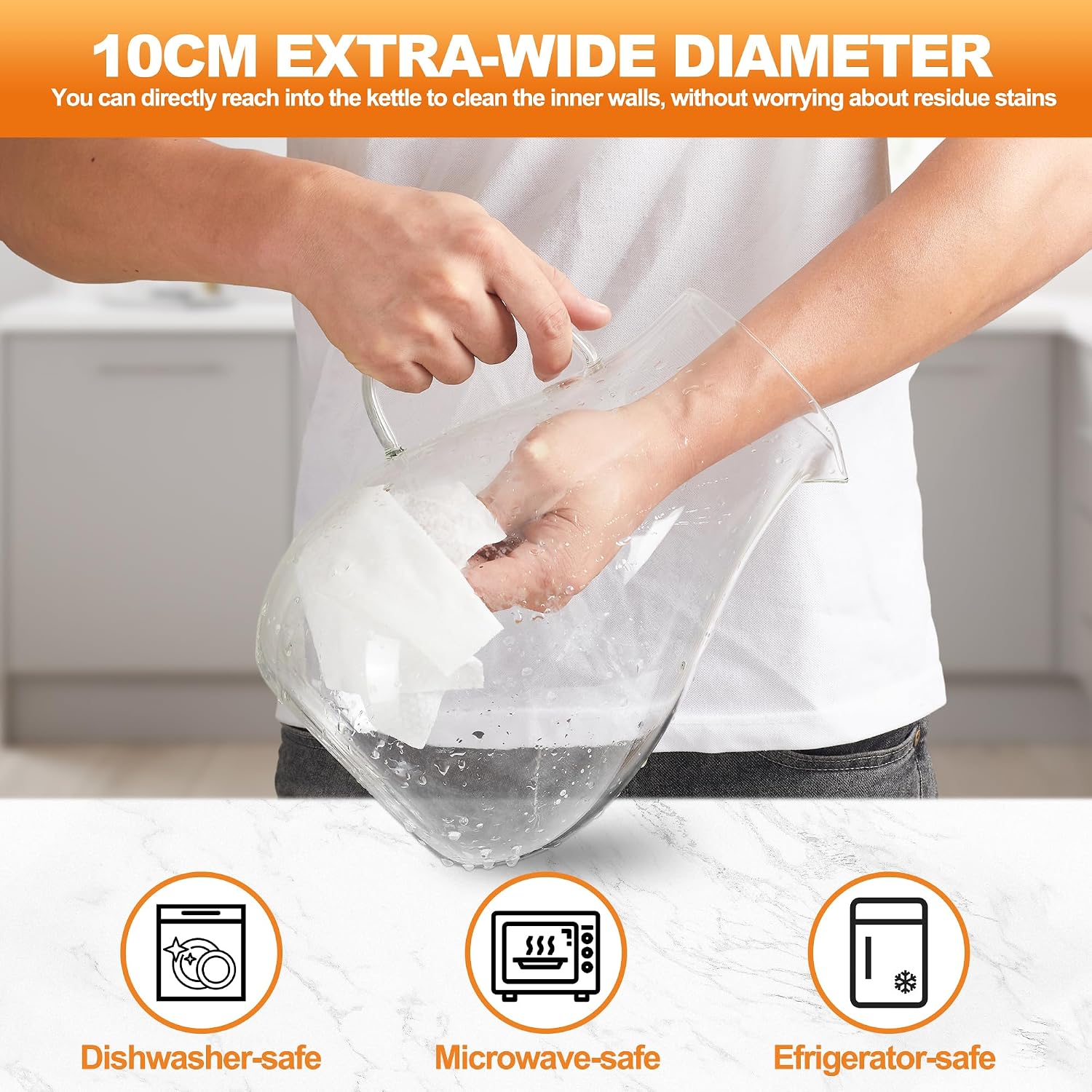 Thumbnail 6 de 1-Gallon Glass Water Pitcher 🫖