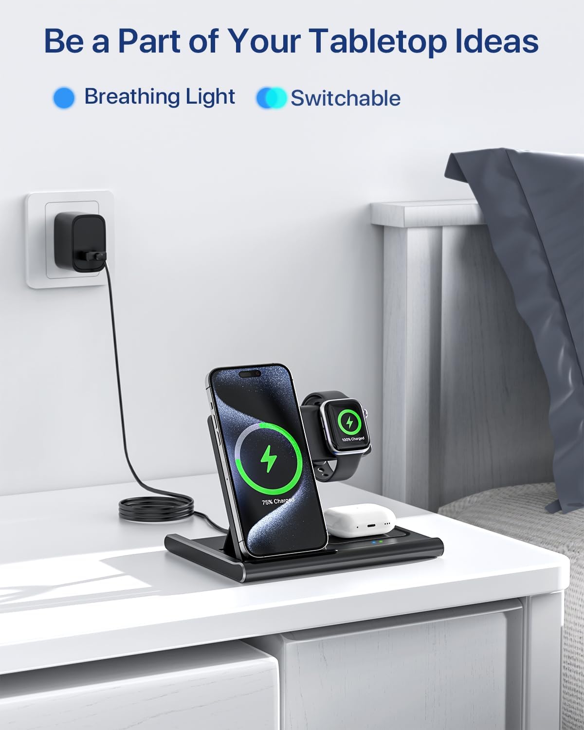 Thumbnail 6 de 3-in-1 wireless charging station 10W