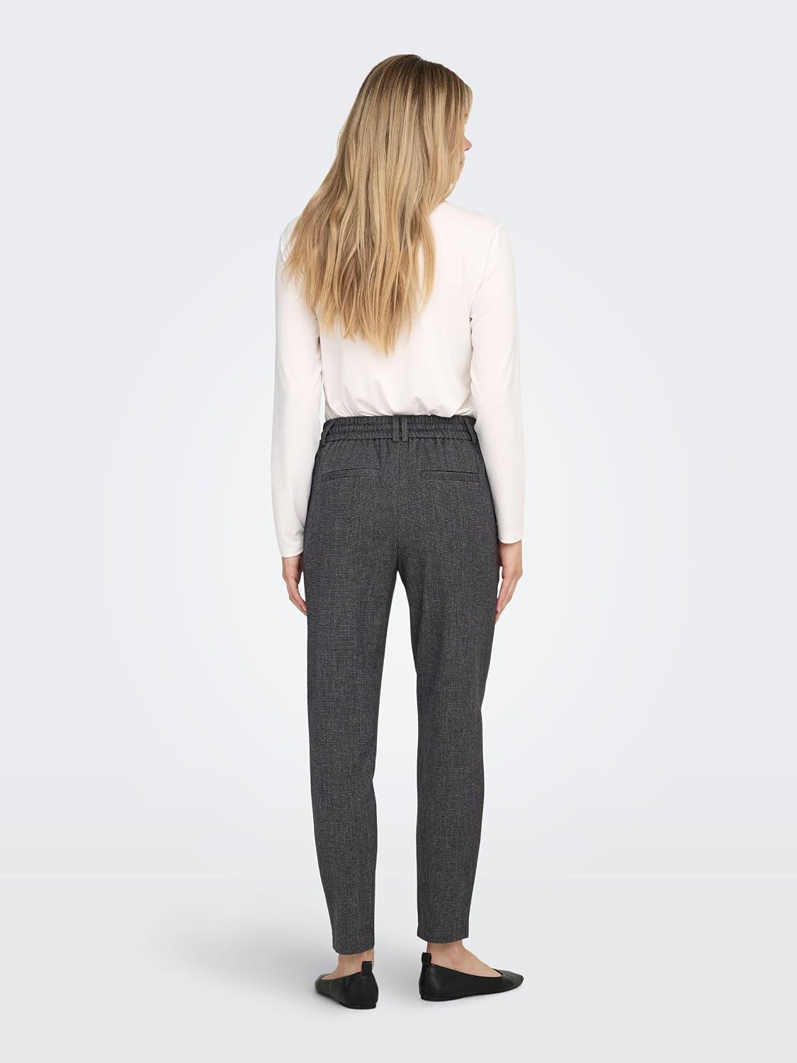Detalle de ONLY Women's Trousers Chic Cut Drawstring Medium Waist Versatile Sweat