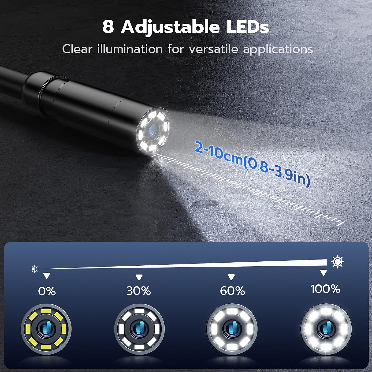 Thumbnail 5 de Endoscope Inspection Camera with 4.3" IPS Screen – 1080P Borescope with 5m Cable