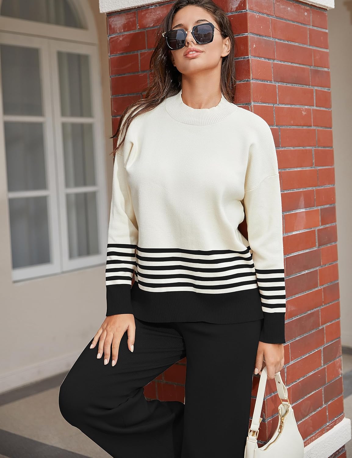 Detalle 2 de Tanming Women's Lounge Set 2‑Piece Knit 1 emoji