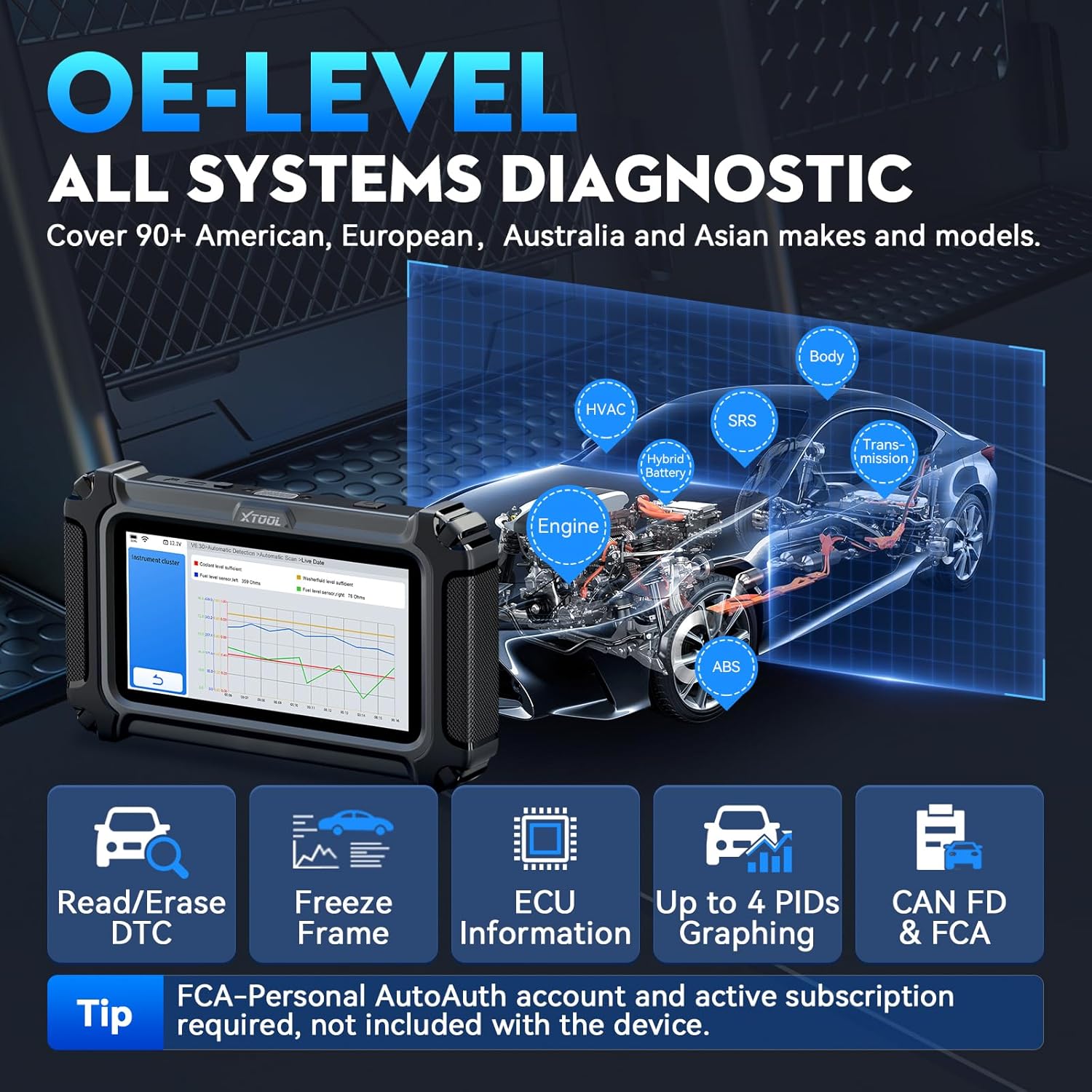 Thumbnail 4 de XTOOL D6S OBD2 Diagnostic Scanner 2025