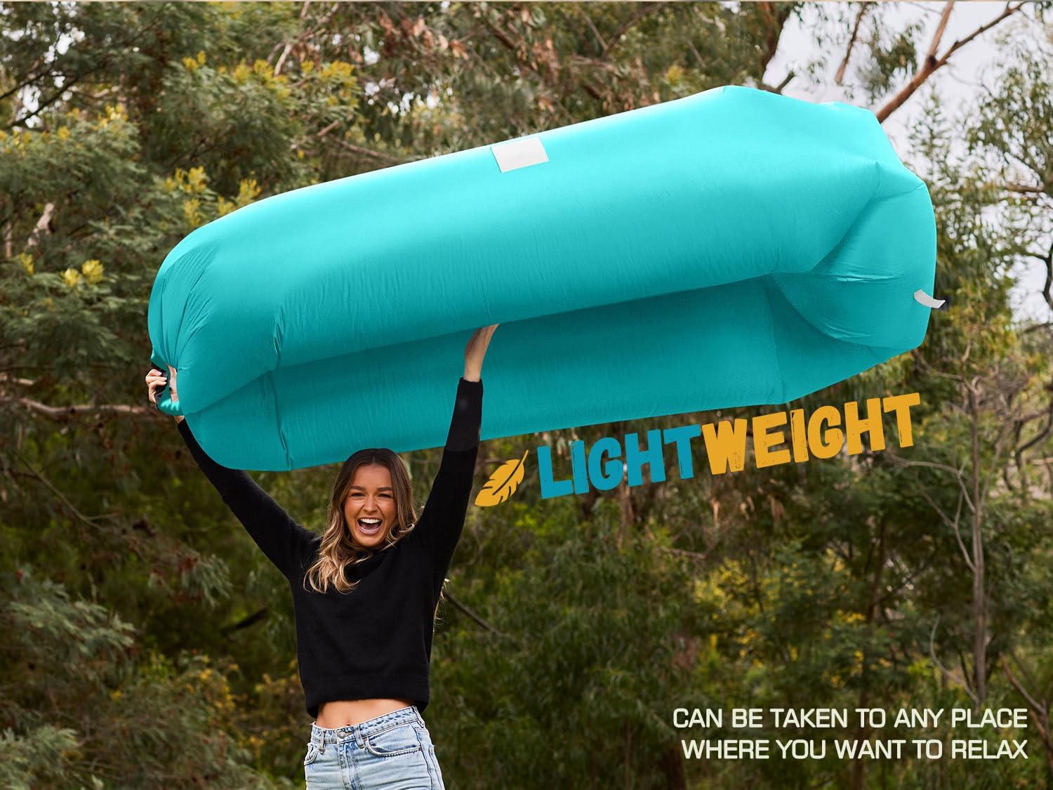 Thumbnail 2 de WEKAPO Inflatable Couch Air Lounger Chair – Portable Camping & Beach Sofa