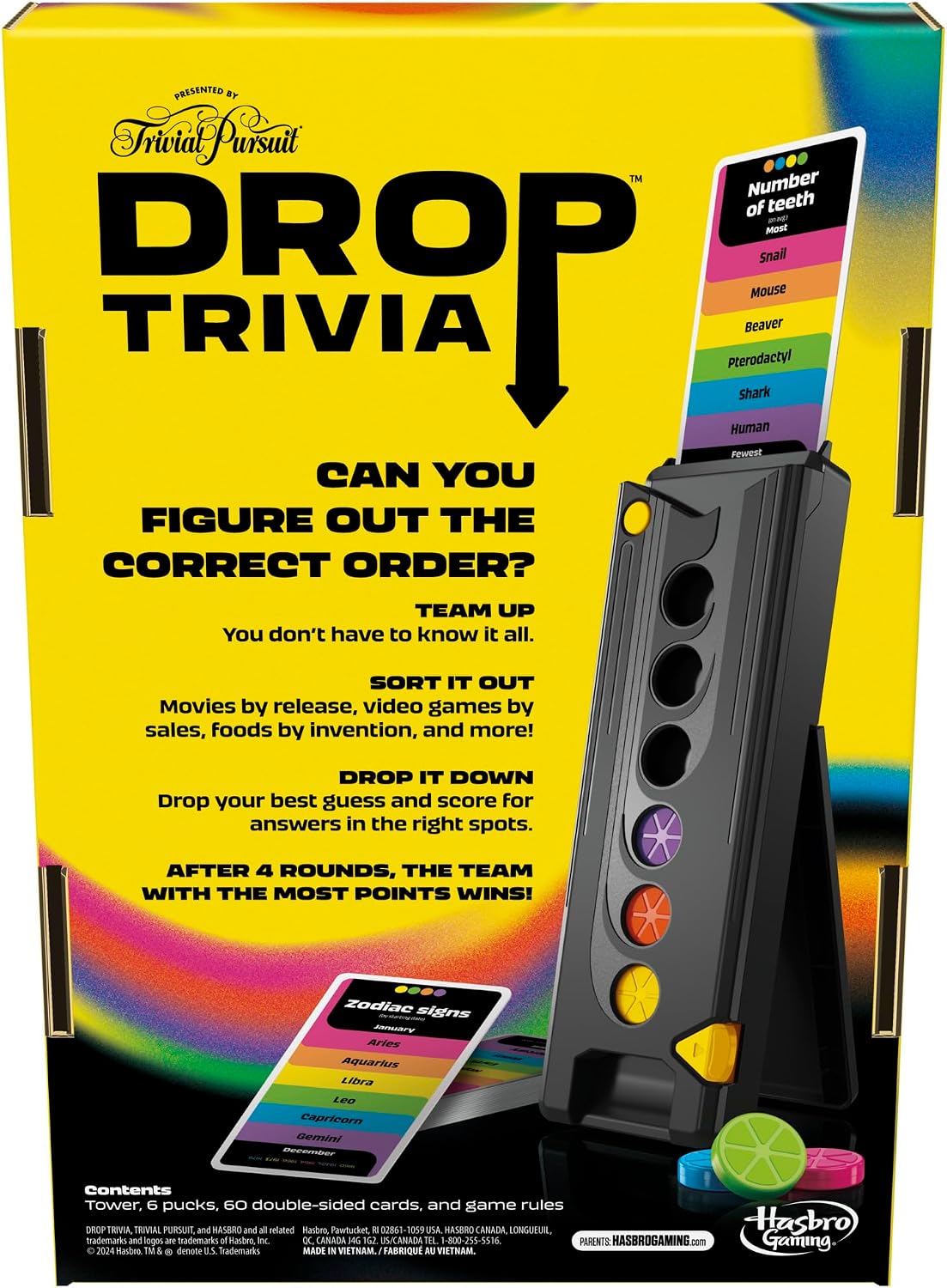 Thumbnail 1 de Hasbro Drop Trivia Game — Electronic Party Game 🎲