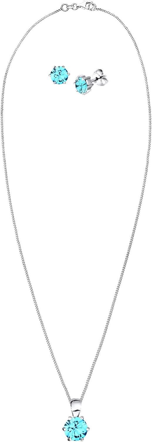 Detalle de Elli Schmuckset Solitär Anhänger Ohrstecker 💍