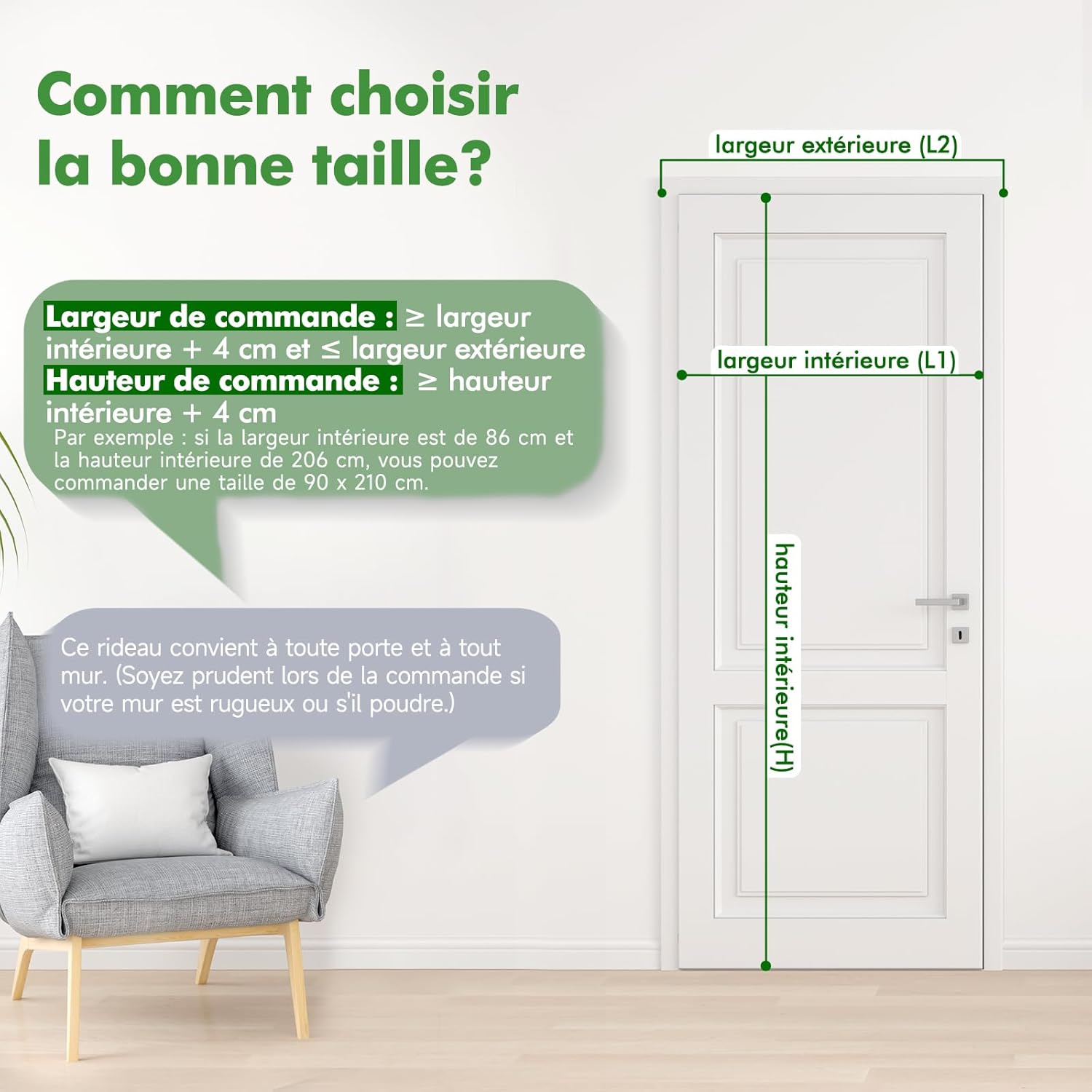 Thumbnail 5 de Sekey Moustiquaire découplable 140x240 cm pour porte