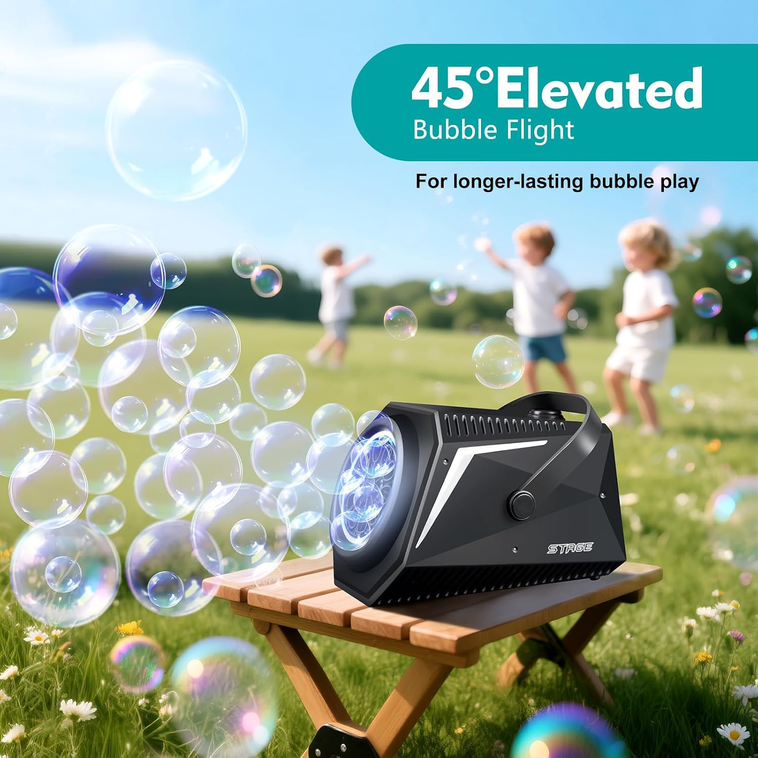 Thumbnail 6 de Bubble Machine for Kids with Remote – Rechargeable LED Bubbles (15,000+ per minute)