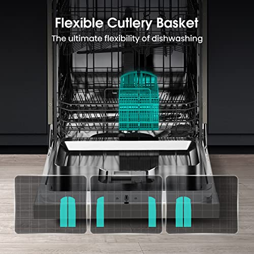 Thumbnail 6 de Hisense HS622E90XUK Freestanding Dishwasher: 85cm, 13 Place Settings, Eco Program, Dry+