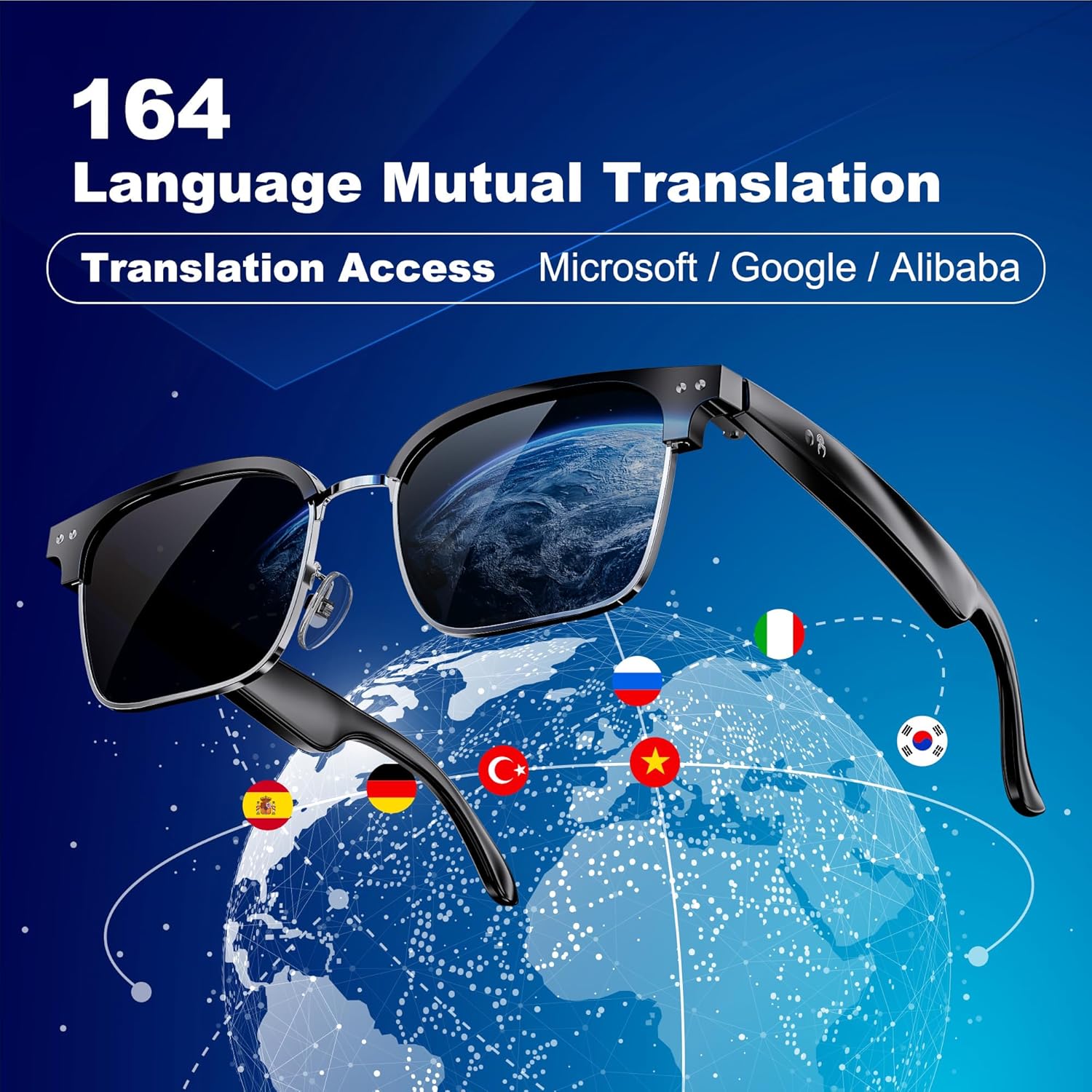 Thumbnail 1 de ONKELYIM Bluetooth Audio Smart Glasses 33 g