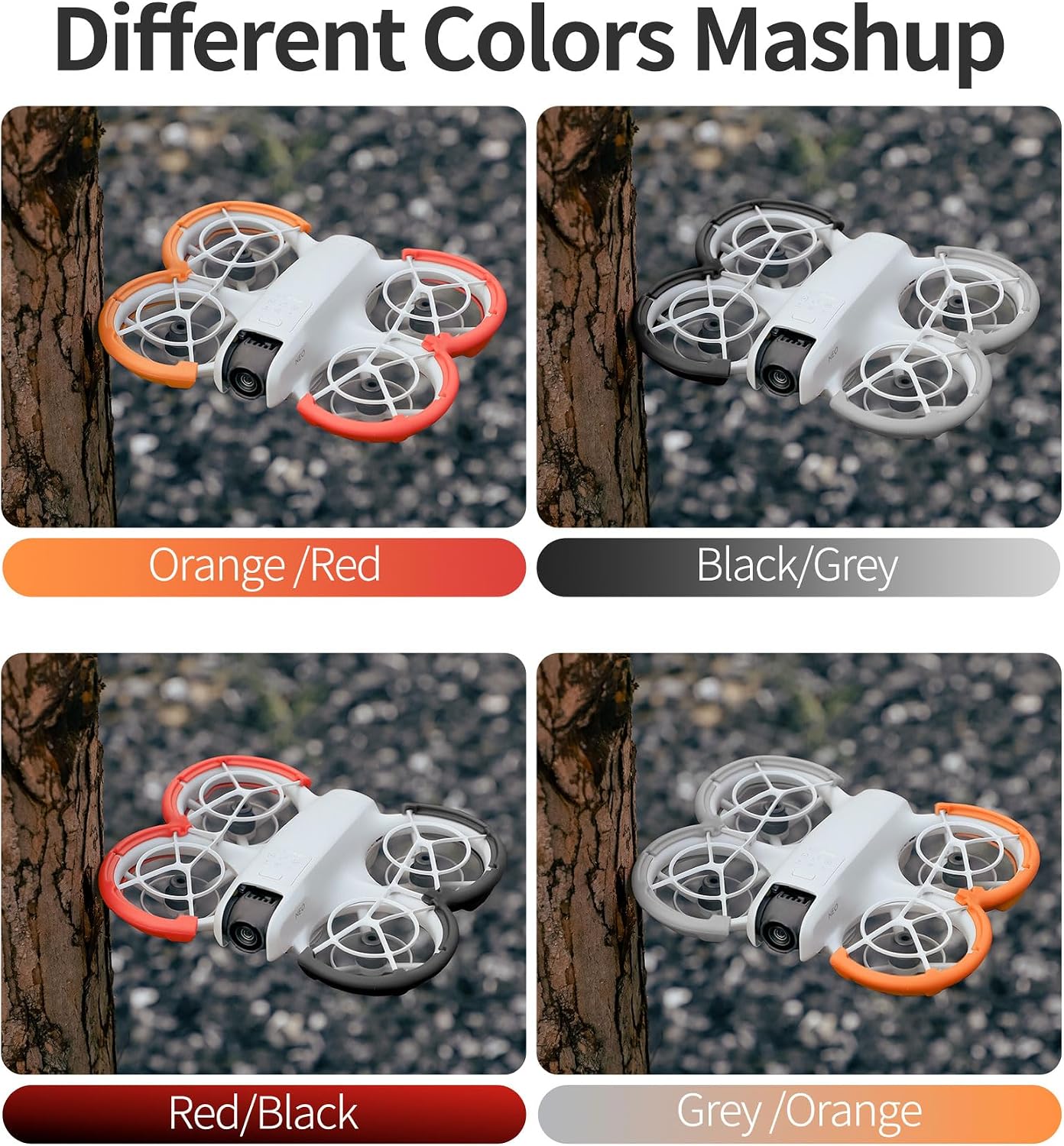 Thumbnail 6 de Lokyoyo Propeller Guard Protector for DJI Neo (Fly More Combo) – Black propeller guard set