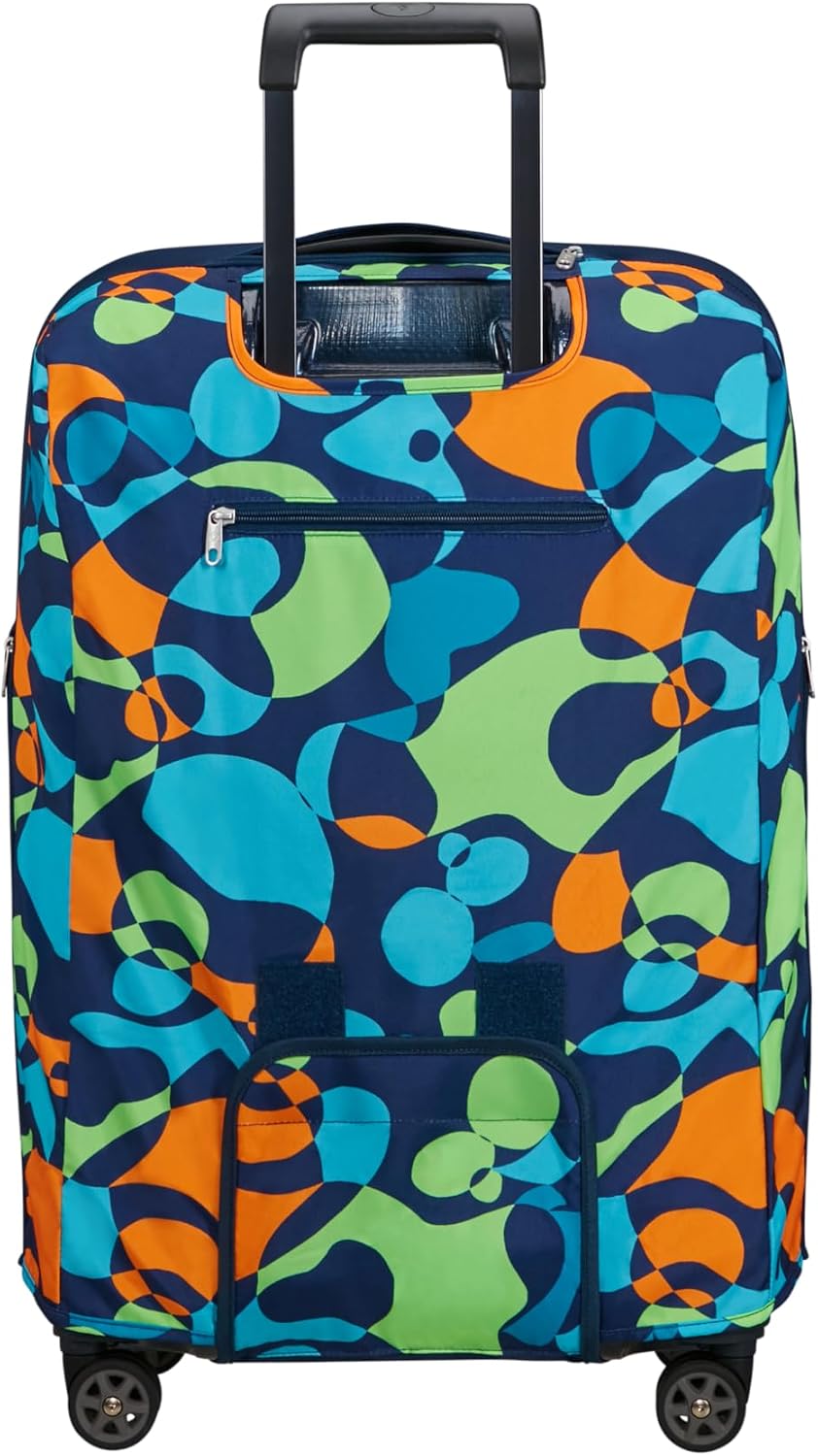 Detalle de Samsonite TA Revolution resväsköverdrag, M 66–69 cm, vikbart, Colorwave