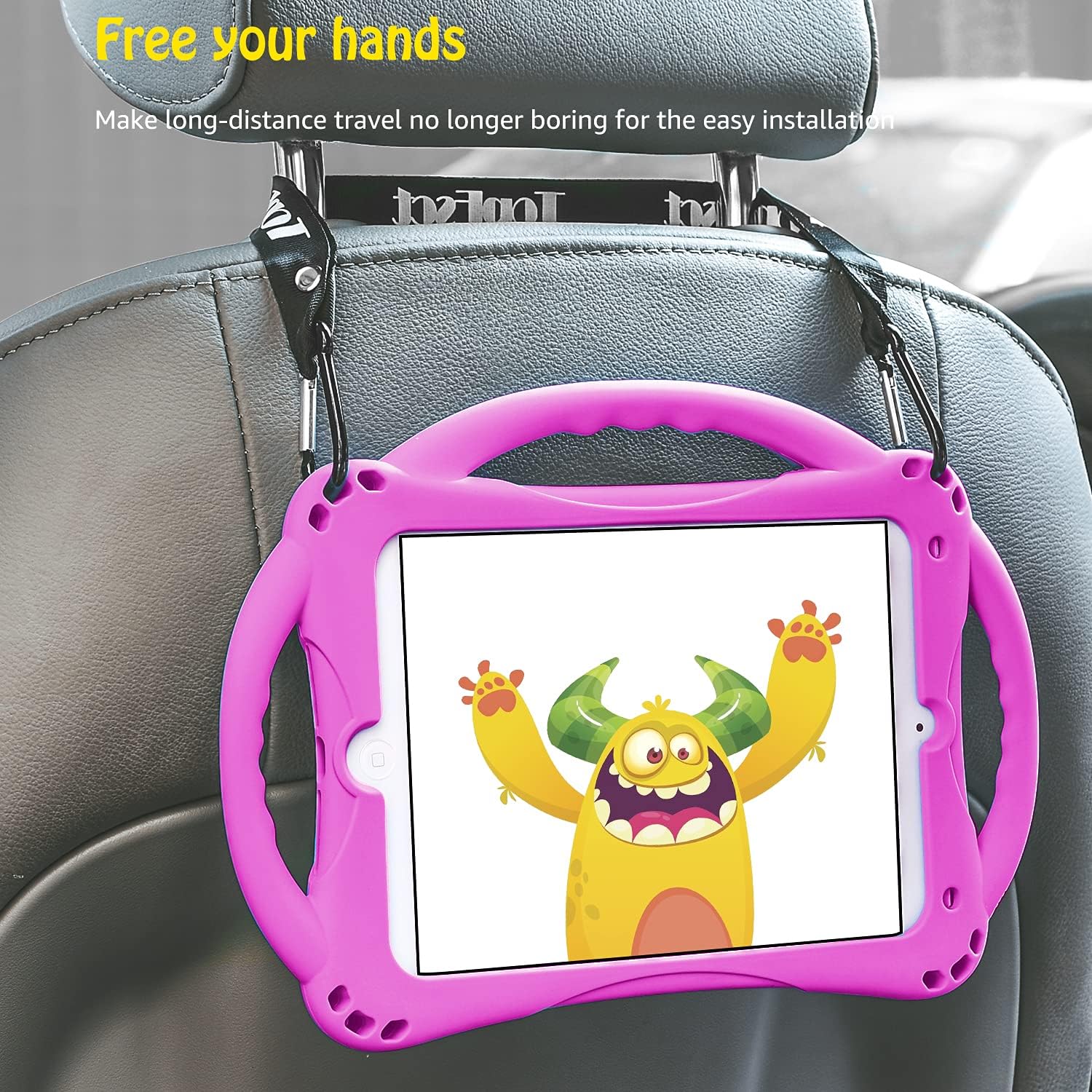 Thumbnail 6 de TopEsct Kids Case for 7.9 inch iPad Mini (Gen 1–5) – Silicone Shockproof Cover with Handle, Stand and Strap (Purple)