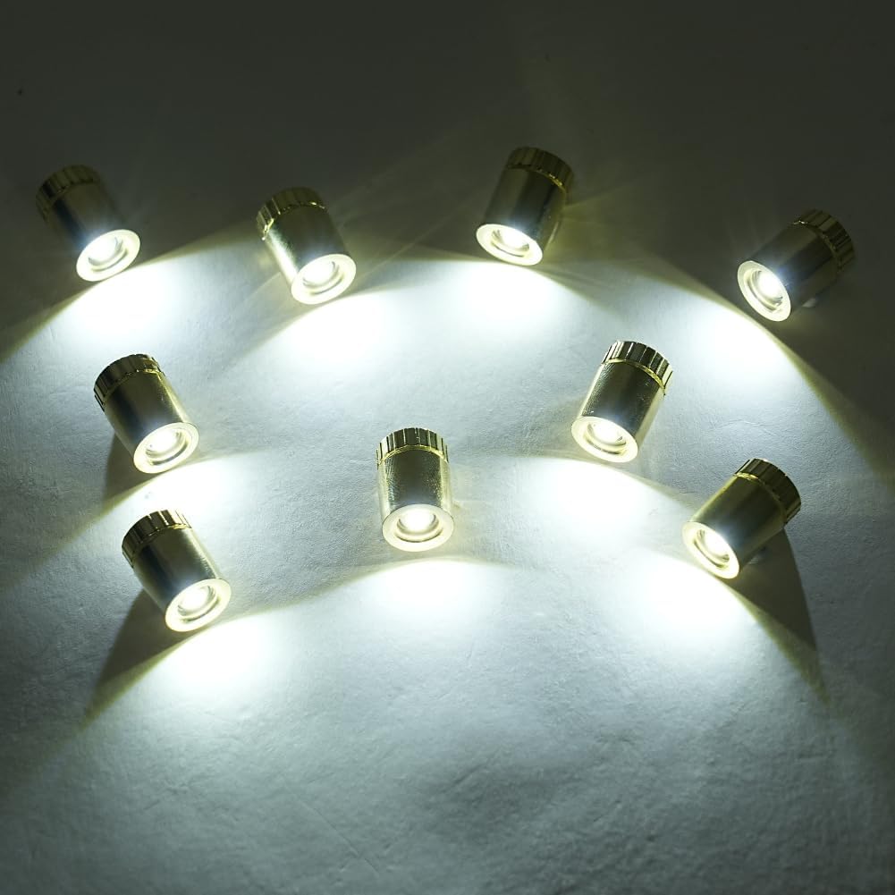 Detalle de AUAUY mini lampki LED, 22 szt., 1,5 × 1 cm do rękodzieła i dekoracji