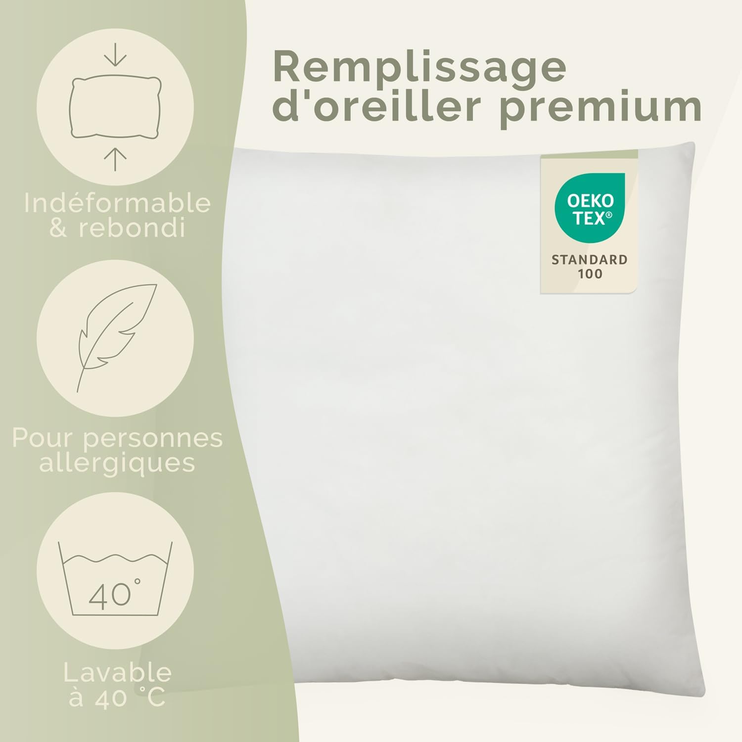 Detalle 2 de Blumtal rembourrage coussin 50x50 cm đ
