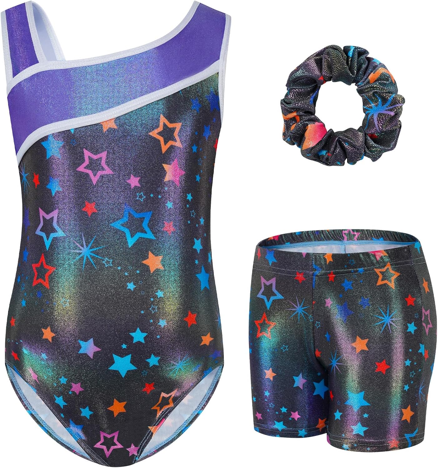 Thumbnail 6 de Gogokids girls’ three-piece gymnastics set (sleeveless leotard, shorts and hairband)