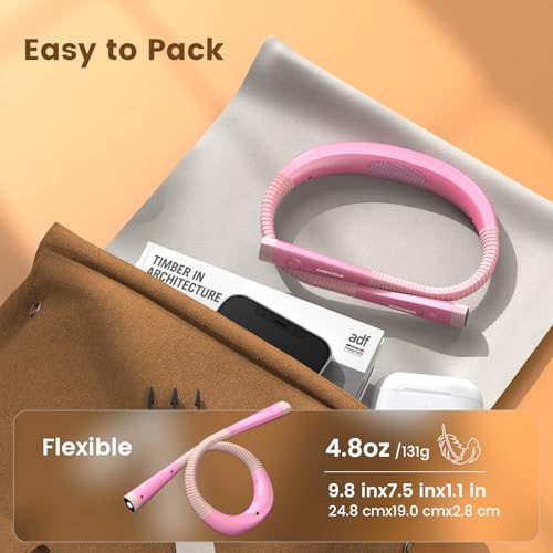 Detalle de Glocusent Luz de Lectura recargable para libro y cuello con 3 colores y 6 niveles
