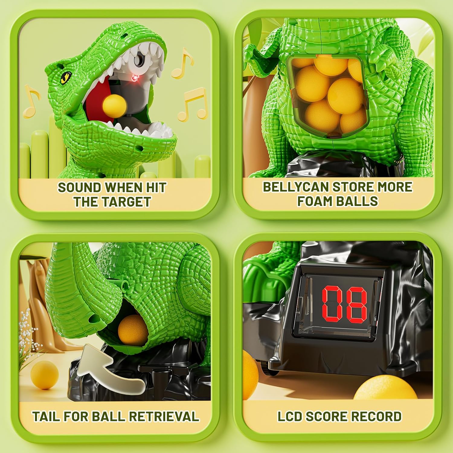Detalle 2 de NIPLOOOW Dinosaur Shooting Toy 48 Bullets