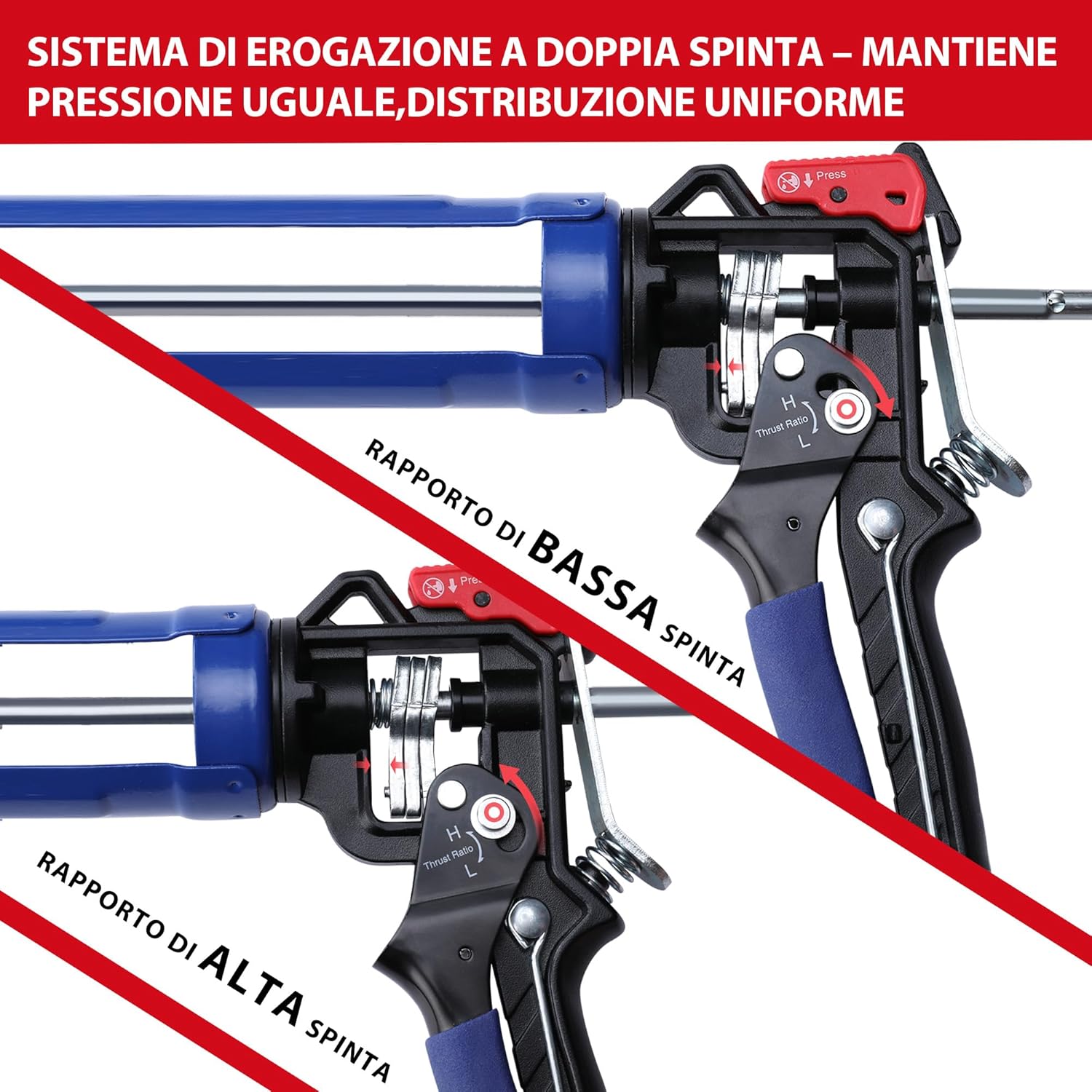 Thumbnail 2 de WORKPRO Pistola Silicone 310ml 🛠️