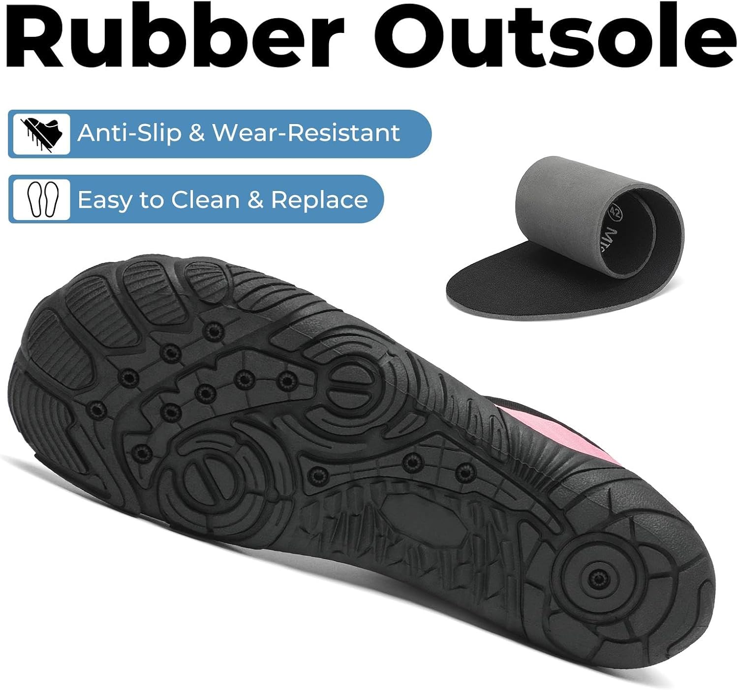 Thumbnail 4 de Mishansha Chaussures Aquatiques Homme/Femme – Séchage rapide avec 13 orifices de drainage (GR.36-46)
