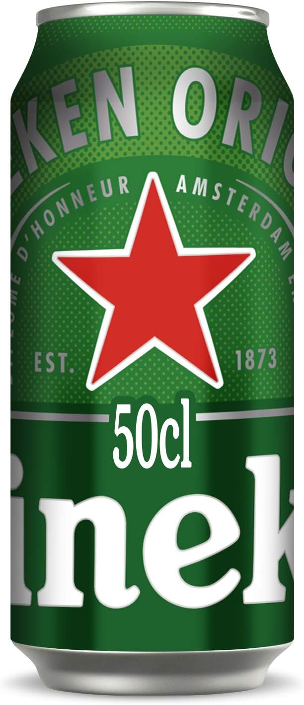 Detalle de Heineken Cerveza Lager Pack Lata 24x50cl 🍺