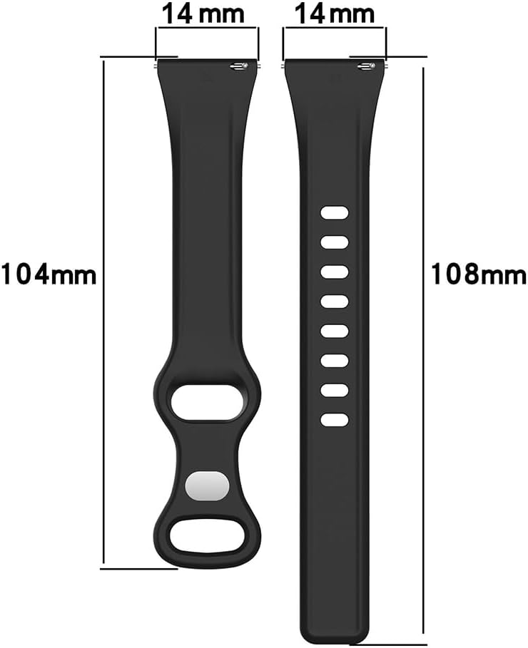 Detalle de Silicone Watch Strap for Garmin Lily 2 (Active) – Replacement Band in Colourful Sport Kit