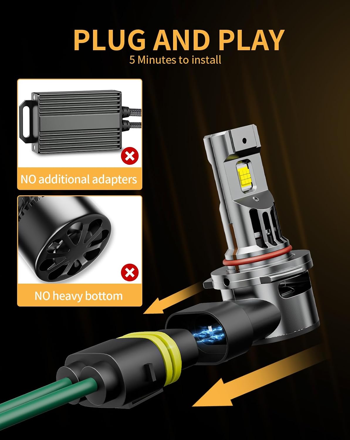 Thumbnail 6 de MIFMIA LED headlight bulb kit 9005/9006