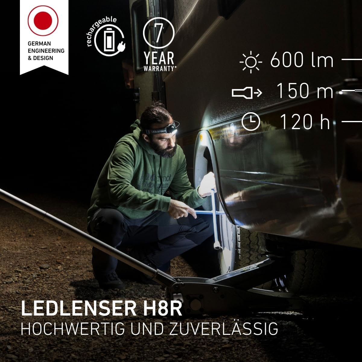 Thumbnail 1 de Ledlenser H8R Stirnlampe 600 Lumen 🔦