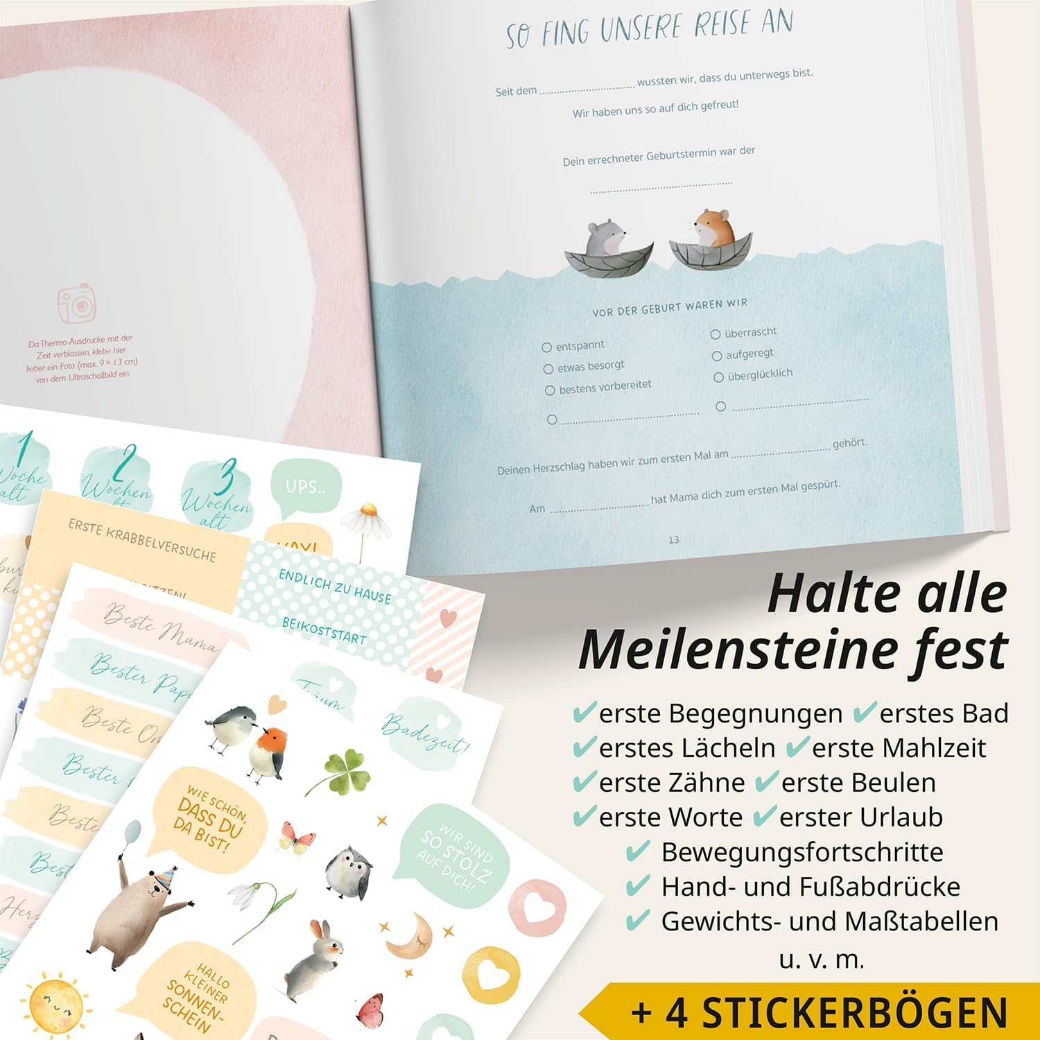 Thumbnail 4 de Mein erstes Jahr Babyalbum 176 Seiten 📘