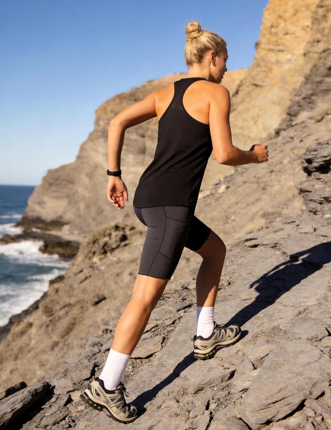 Thumbnail 4 de Wayleb Canotta Sportiva Donna con girocollo e racerback traspirante per palestra e fitness