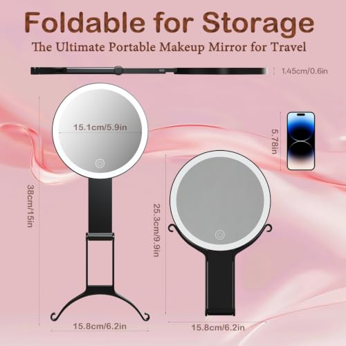 Detalle 2 de Junyaoxuan Double-Sided Magnifying Mirror 10x