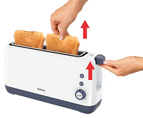 Detalle 2 de Tefal Grille-pain compact 1 fente extra-large 850 W – Blanc