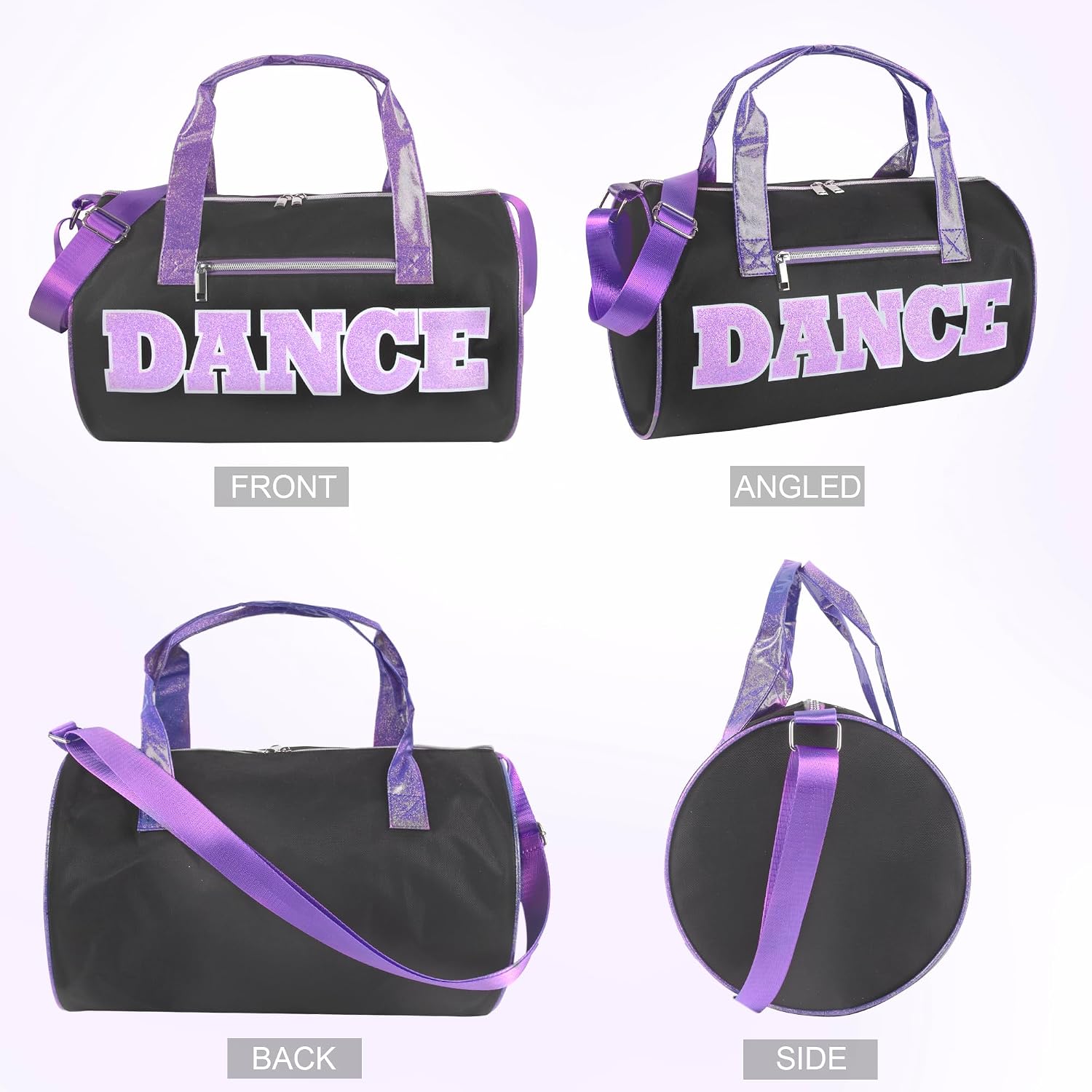 Detalle de Dance Duffle Bag, Black/Purple