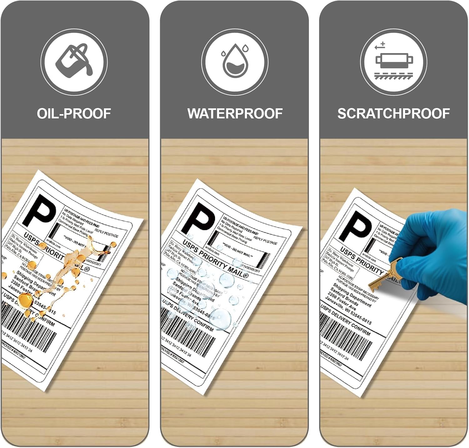 Detalle 2 de HUOJI Thermal Shipping Labels 4x6