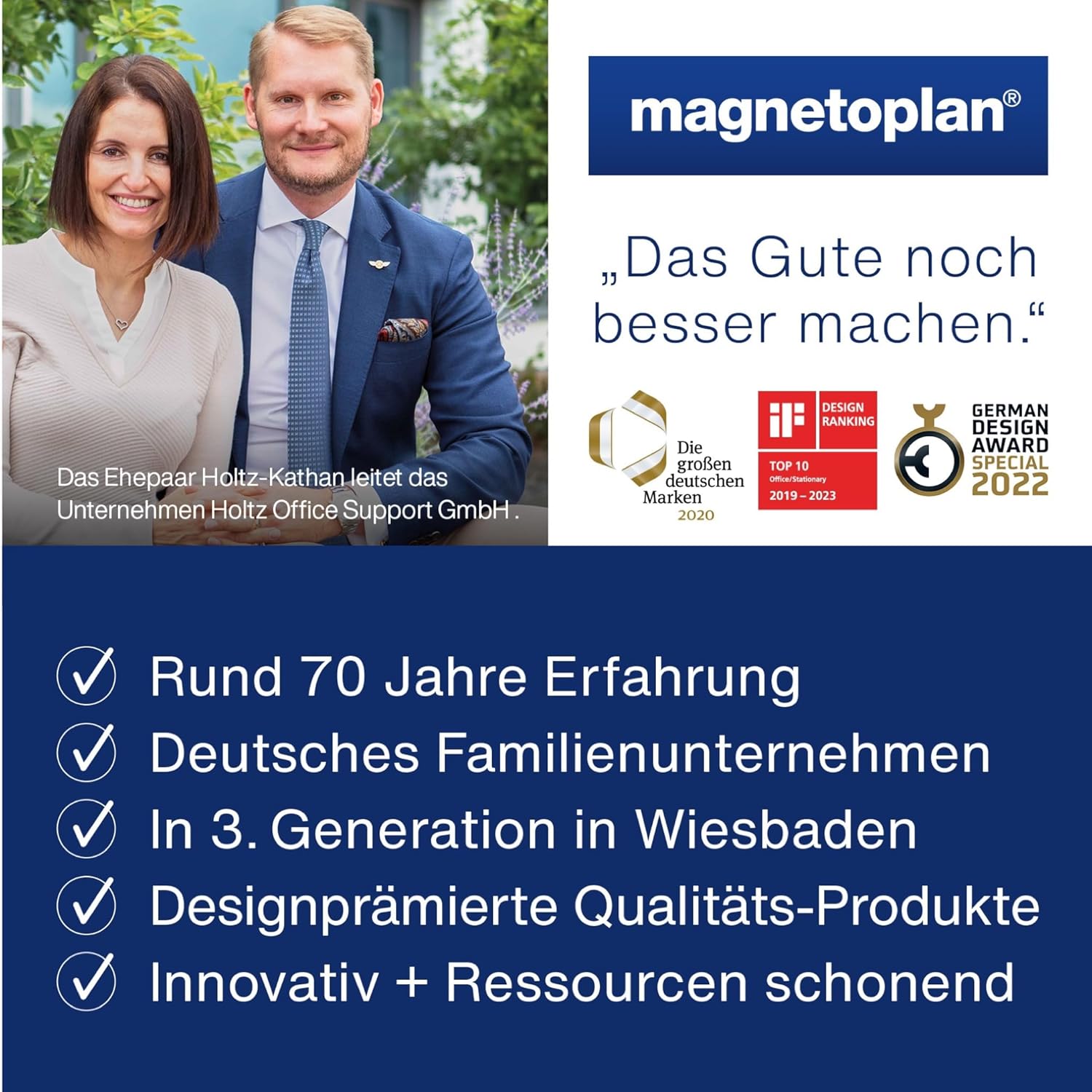 Thumbnail 5 de magnetoplan magnetoTray ecoAware Gr�n – magnetischer Schreibtisch-Organizer aus 100% recyceltem PET-Filz