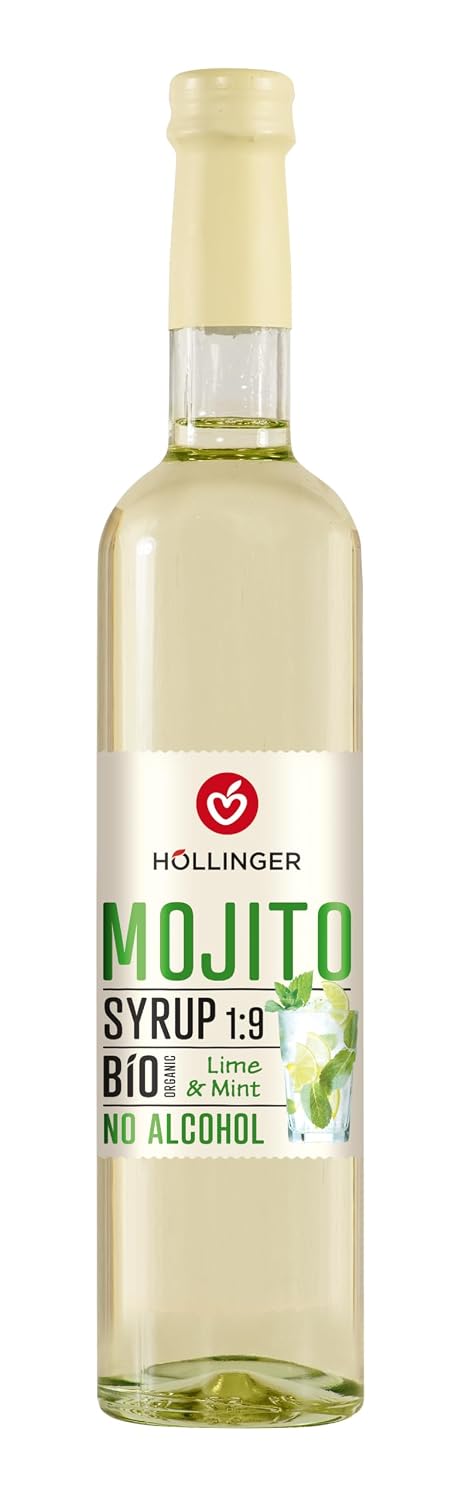 Detalle 2 de Höllinger Mojito Bio Cocktailsirup vegan 3x500 ml 🥤