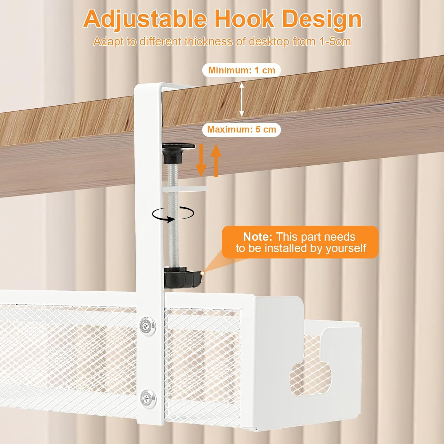 Detalle 2 de Cozary Support câbles acier carbone 34 cm