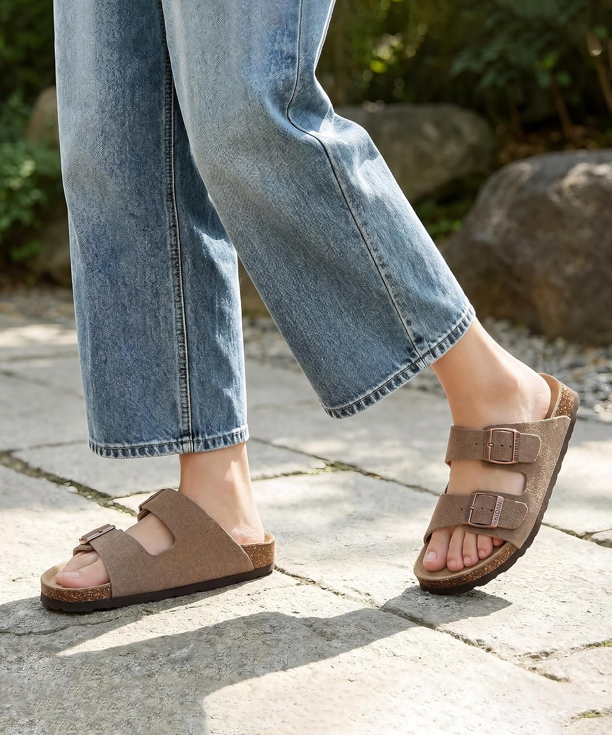 Thumbnail 6 de KIDMI Unisex Summer Sandals with Arch Support Cork Footbed and Double Adjustable Buckle