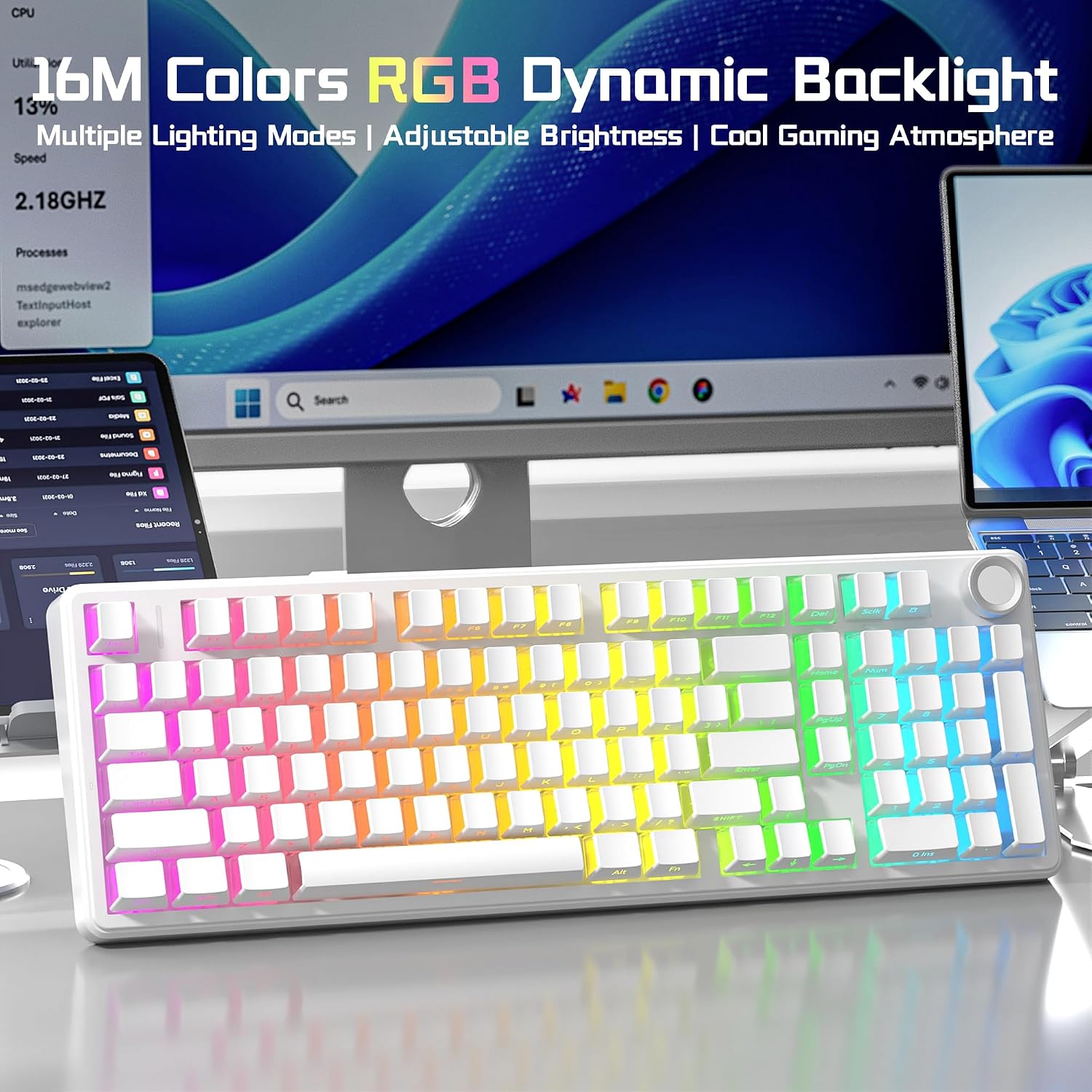 Detalle de AULA Wireless Mechanical Keyboard F99 Pro