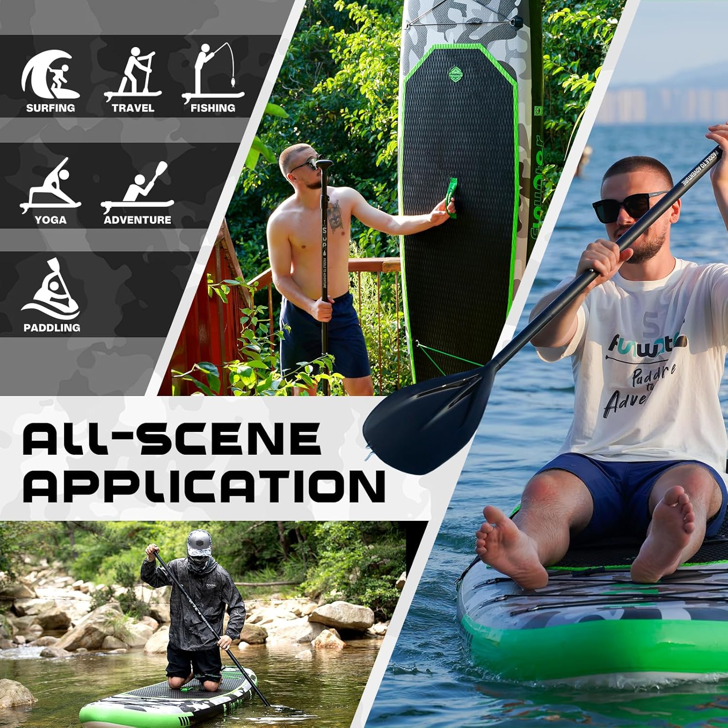 Thumbnail 5 de FunWater Inflatable Stand Up Paddle Board with Premium Accessories (11'6'' / 11' / 10'6'')