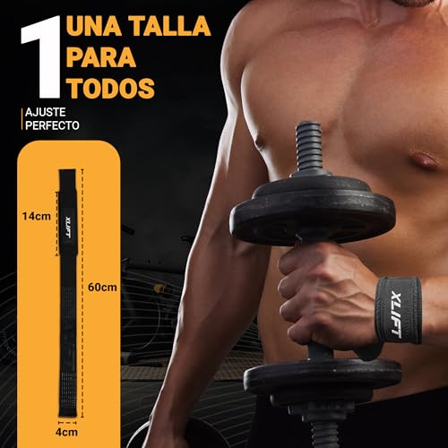 Detalle de XLIFT Straps Gym: correas de levantamiento para agarre seguro en peso muerto y powerlifting