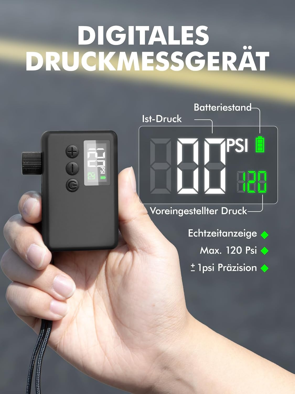 Thumbnail 3 de Fahrradpumpe Elektrisch 120 PSI