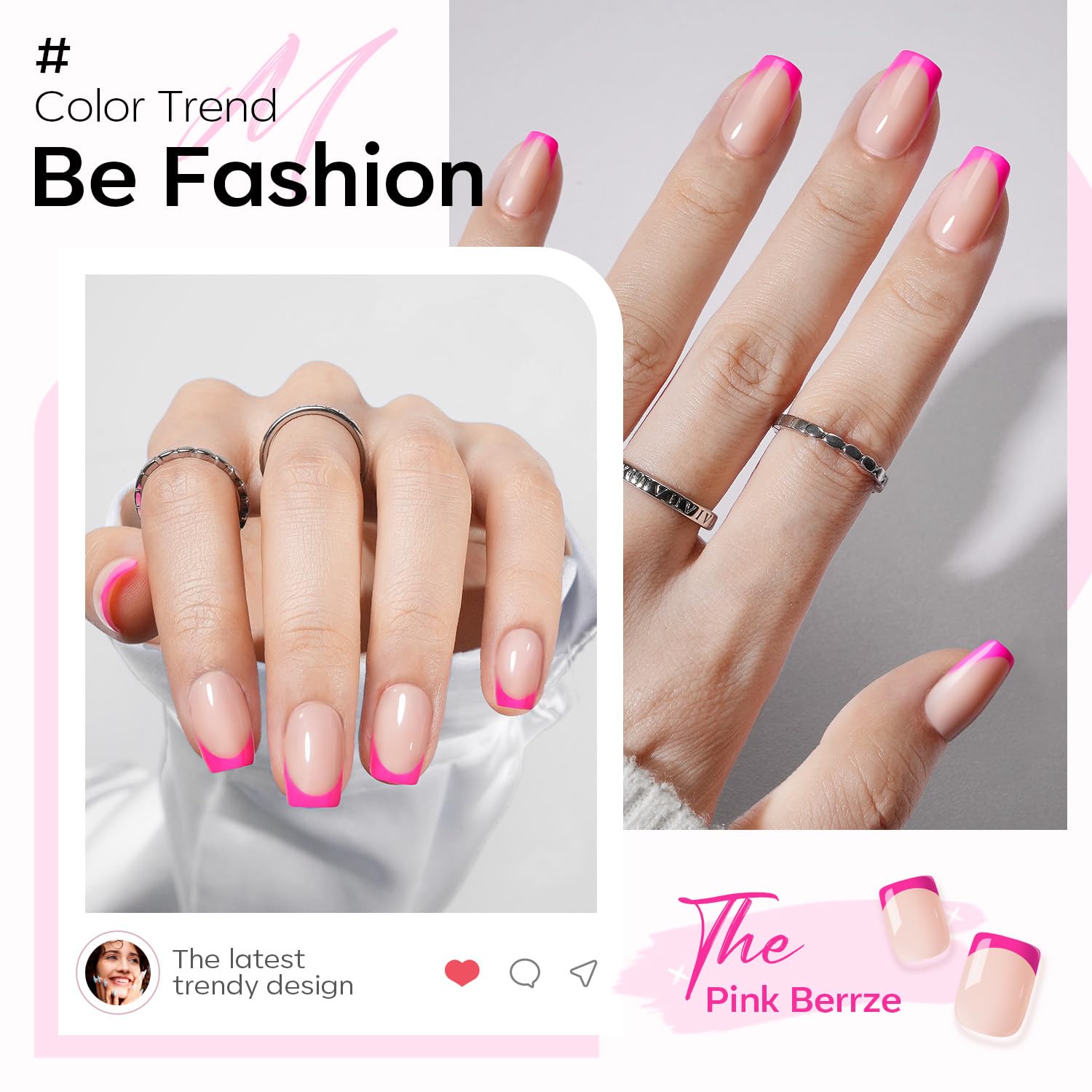 Detalle 2 de Modelones Press-On Nails, 16 Sizes