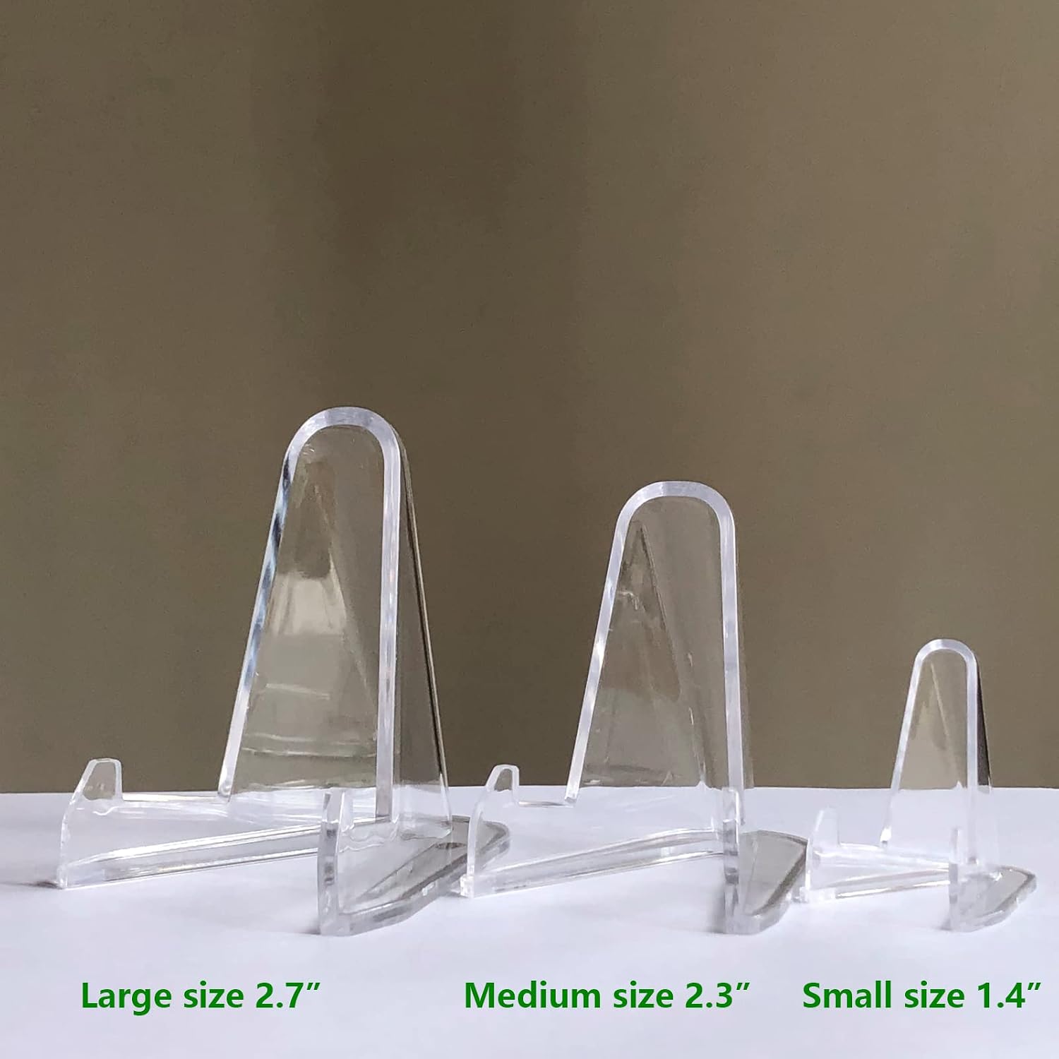 Thumbnail 3 de LRANFOW 24-Pack Clear Acrylic Trading Card Stands, 2.3-Inch Thickened Easels