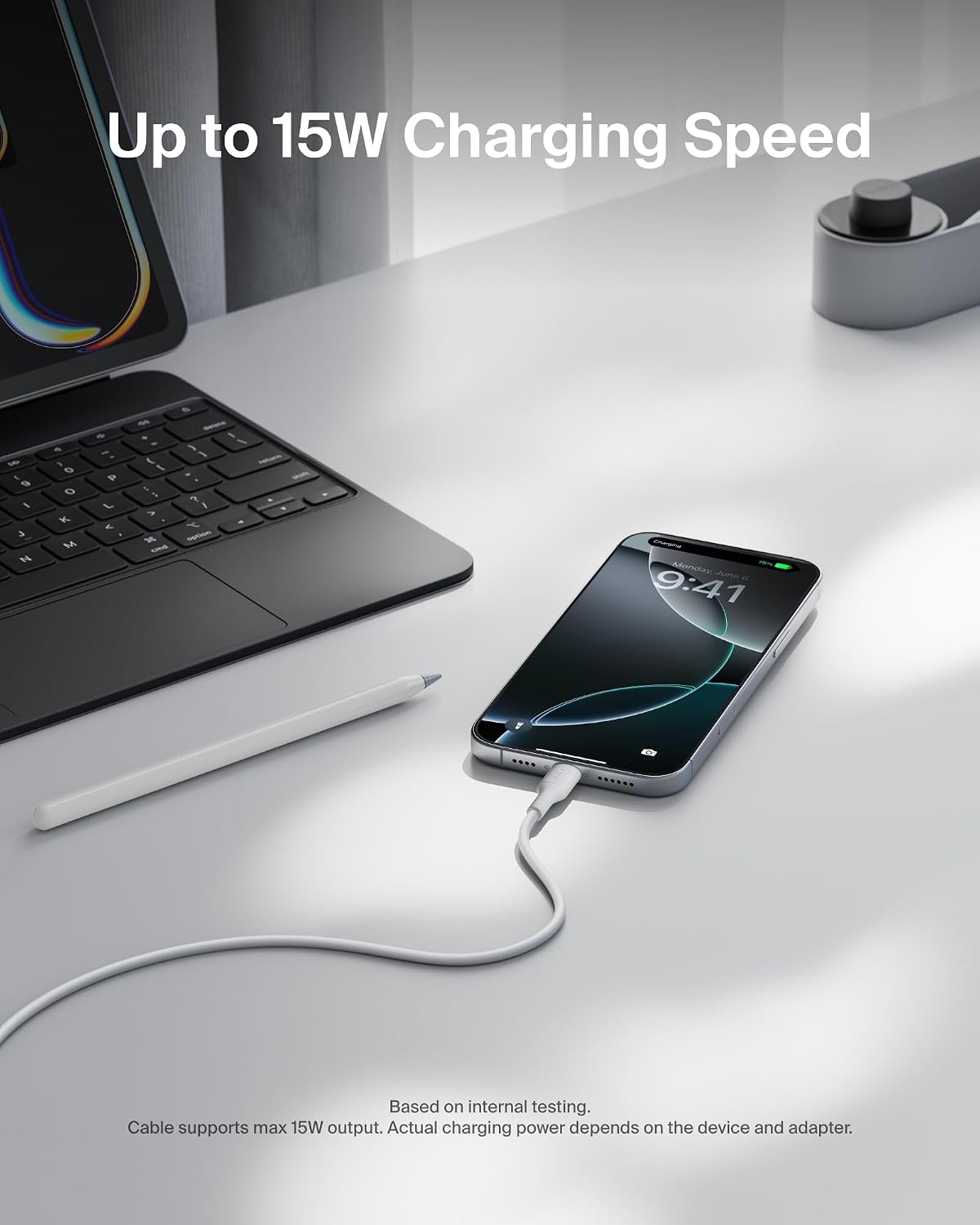 Thumbnail 1 de Belkin Eco Braided USB-A to USB-C Cable 3.3 ft 15W 🔌