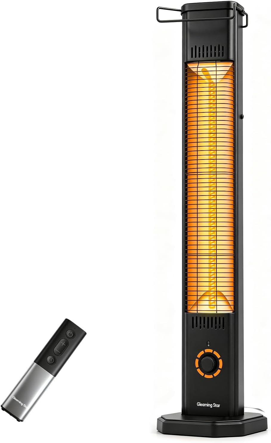Detalle de Gleaming star T20-GR15 Electric Patio Heater, 1,500 W, IPX5, 8 Settings