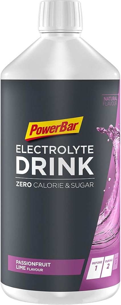 Detalle de Powerbar Elektrolyte Drink Passionfruit Lime 1000ml jarabe cero calorías 🥤