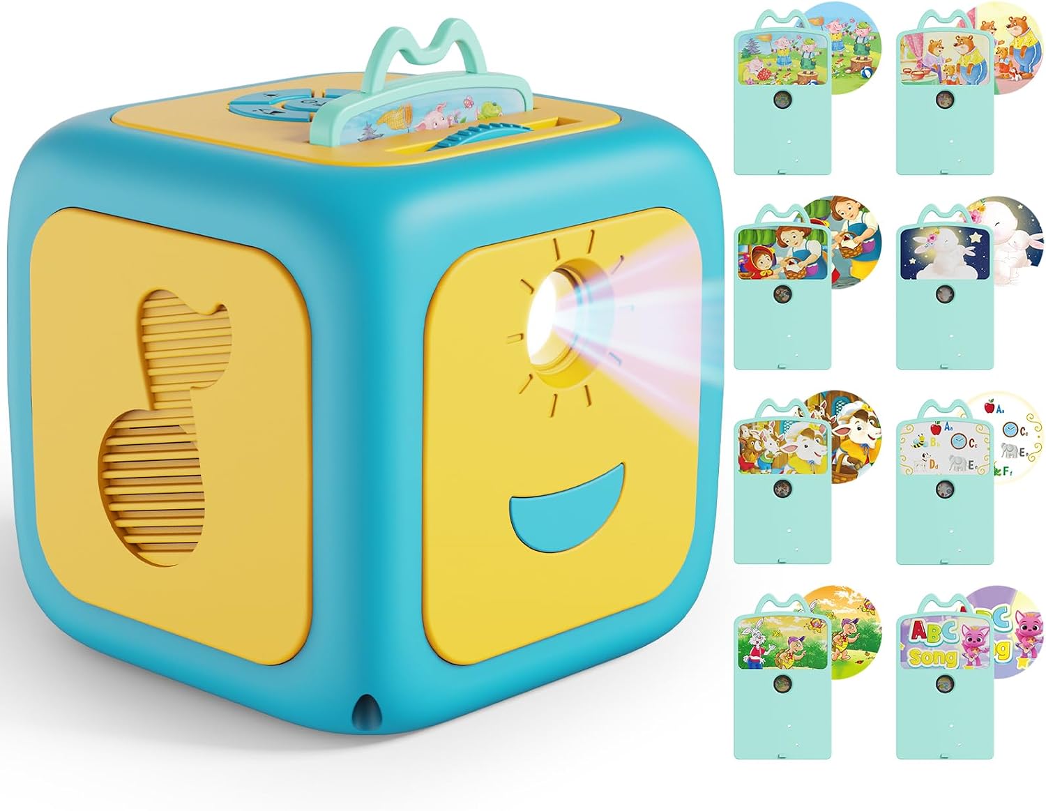 Detalle de Neikko GL01043 Kids Story Projector with Learning Cards, Music & Starry Light